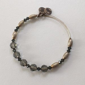 Alex and Ani Swarovski Grey Beaded Bangle